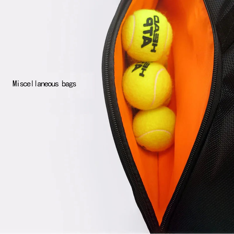 Mochila HEAD Original para 6 Raquetes | Tênis e Badminton com Bolso Lateral
