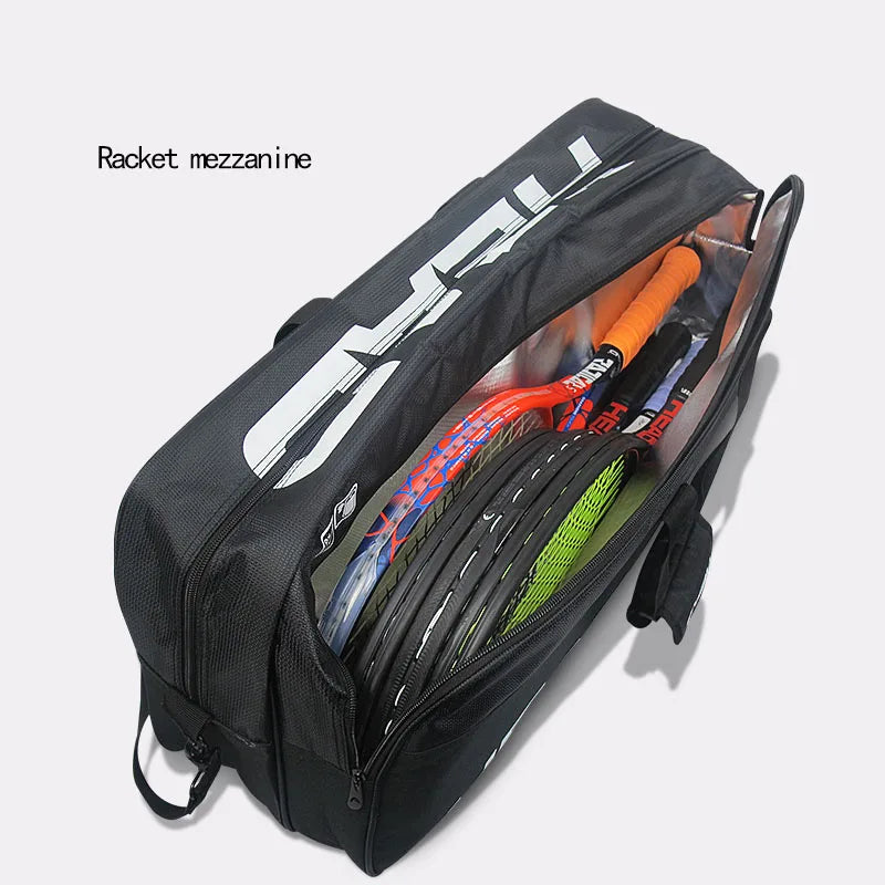 Mochila HEAD Original para 6 Raquetes | Tênis e Badminton com Bolso Lateral