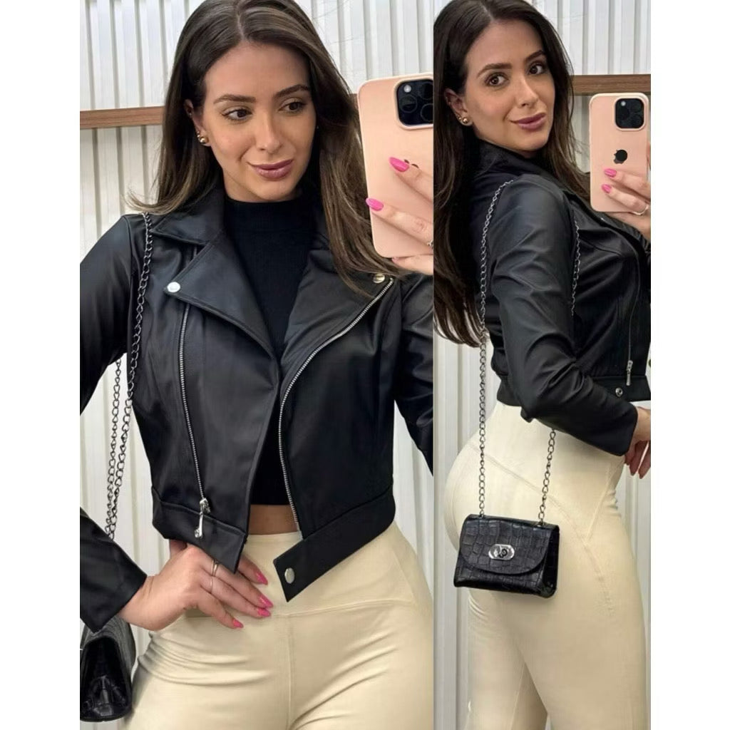 Jaqueta De Couro Feminina