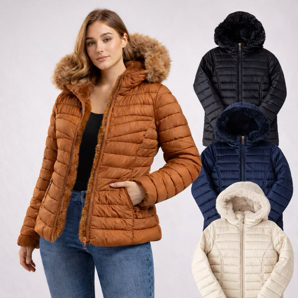 Jaqueta Puffer Forrada Feminina
