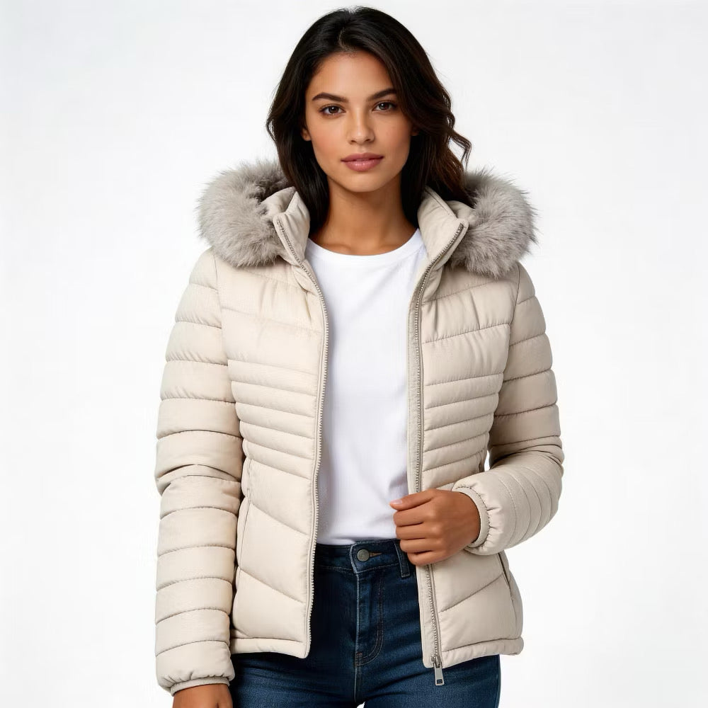 Jaqueta Puffer Forrada Feminina