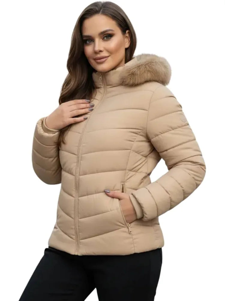 Jaqueta Puffer Forrada Feminina