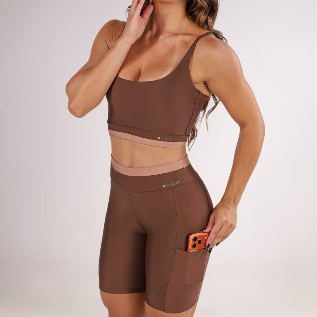 Conjunto Fitness Feminino Top Short Suplex