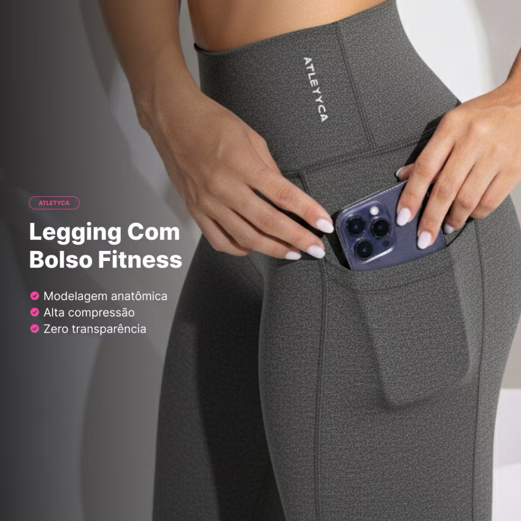 Calça Legging com Bolso Feminina
