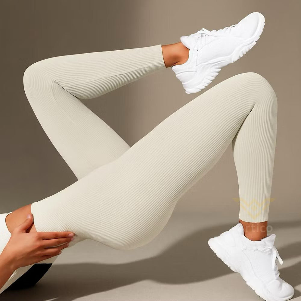 Calça Legging Canelada Off White