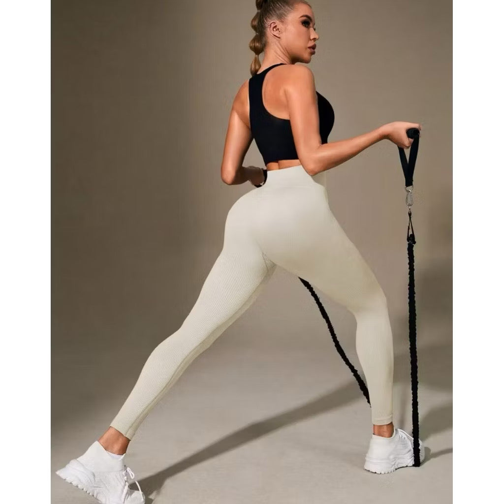 Calça Legging Canelada Off White