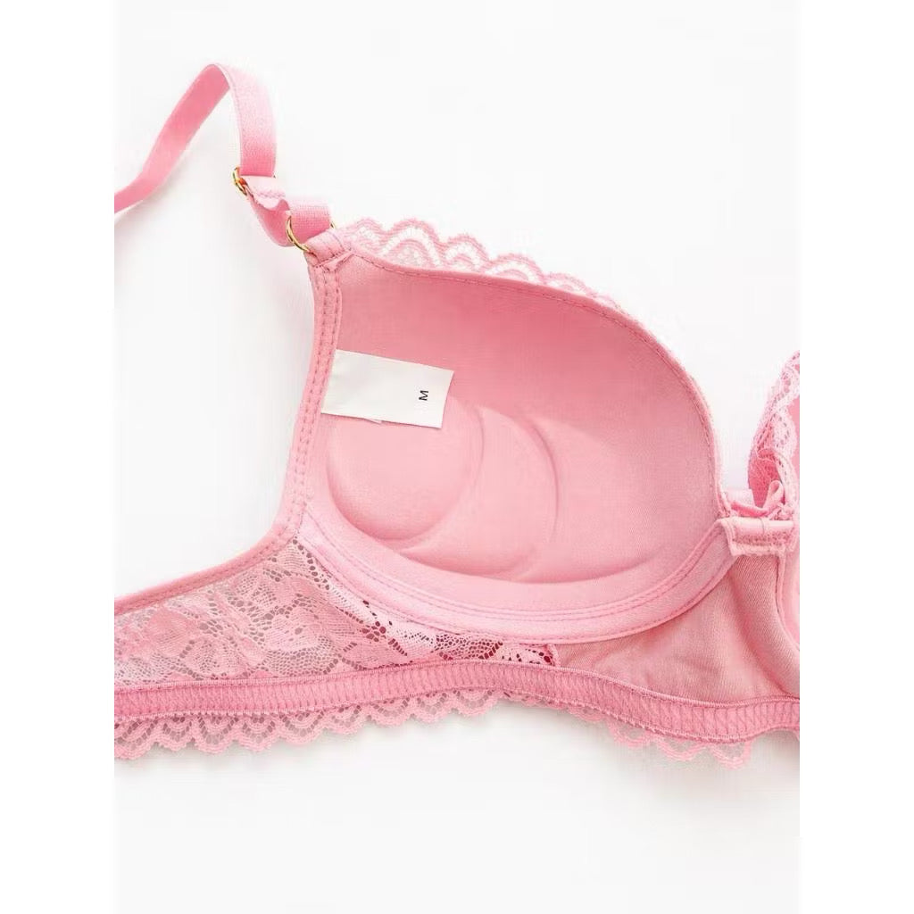 Conjunto de Lingerie Renda Com Bojo