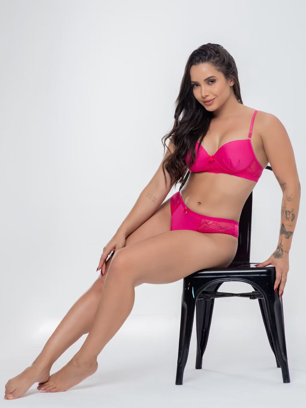 Conjunto Calcinha e Sutiã Lingerie Renda