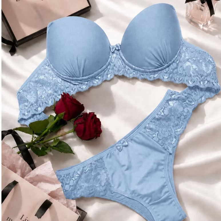 Conjunto Calcinha e Sutiã Lingerie Renda