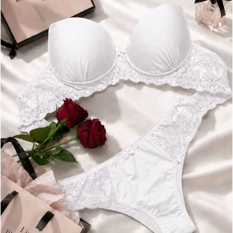 Conjunto Calcinha e Sutiã Lingerie Renda