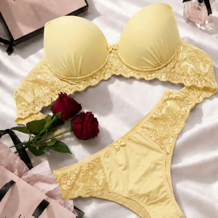 Conjunto Calcinha e Sutiã Lingerie Renda