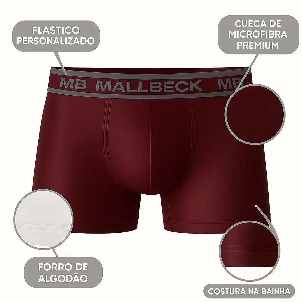 kit 8 Cuecas Boxer Microfibra