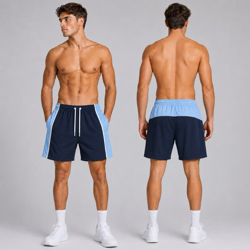 SHORTS ELASTANO  MASCULINO COM RECORTE