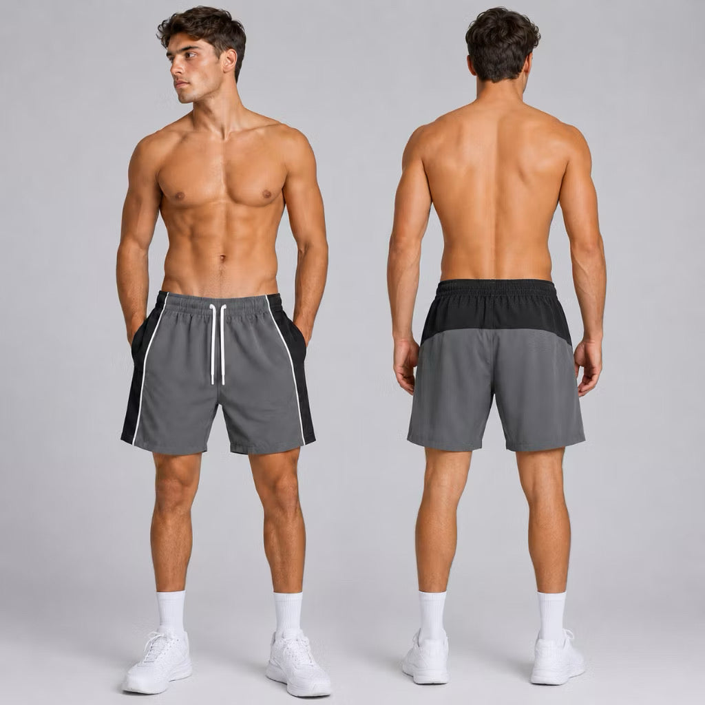 SHORTS ELASTANO  MASCULINO COM RECORTE