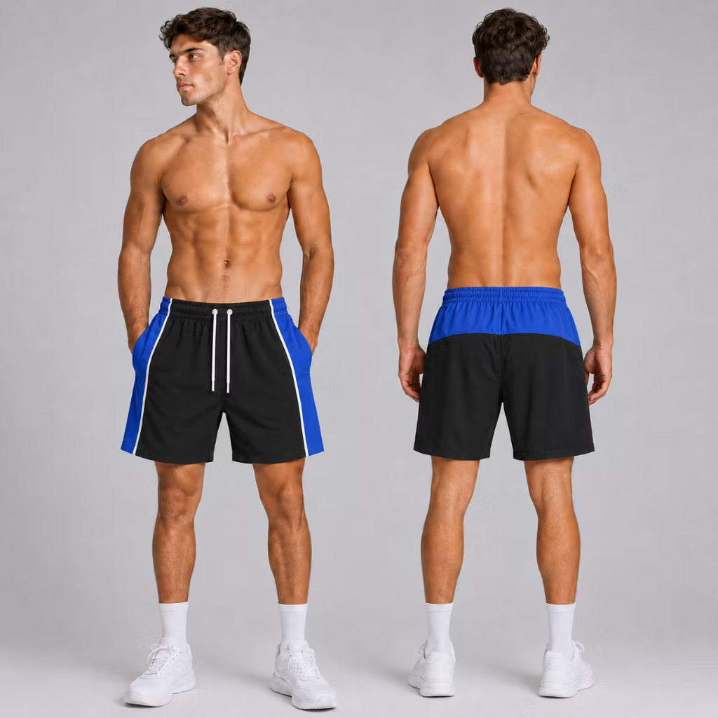 SHORTS ELASTANO  MASCULINO COM RECORTE
