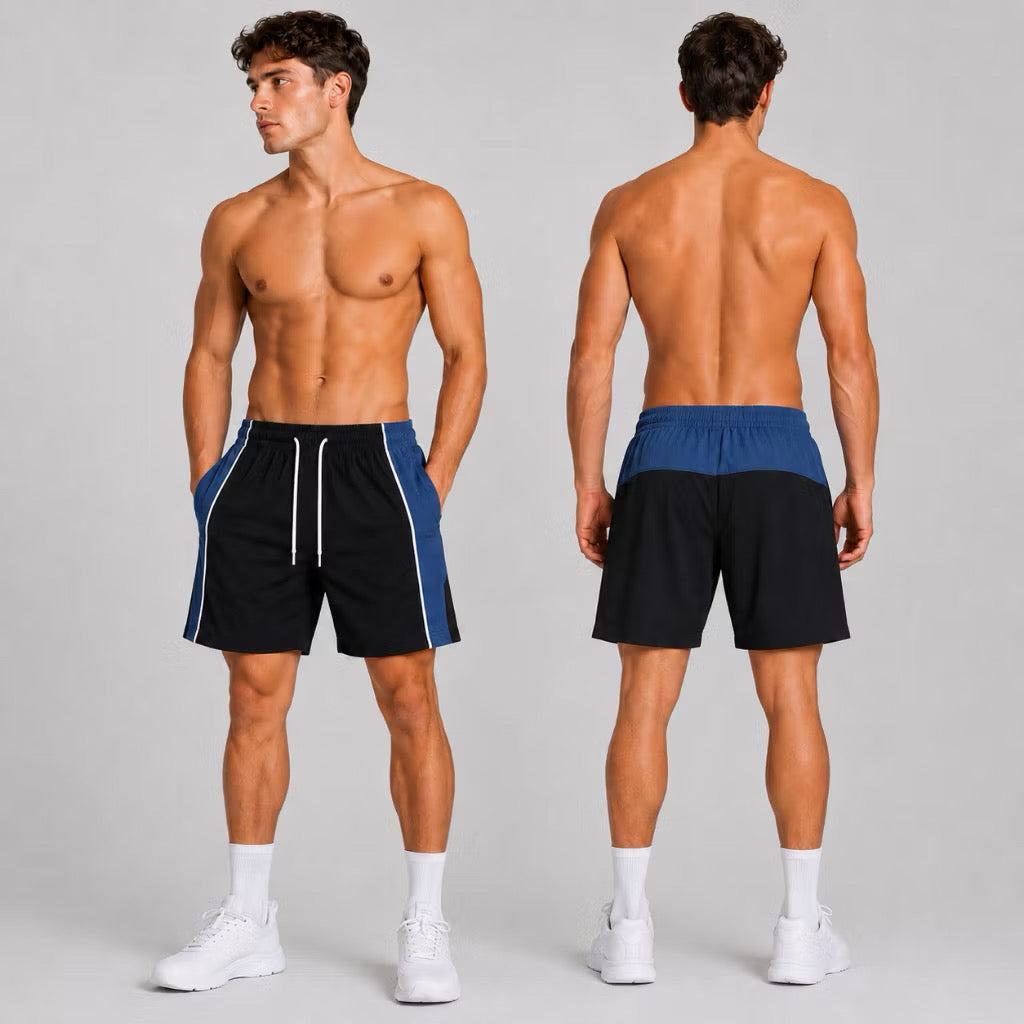 SHORTS ELASTANO  MASCULINO COM RECORTE