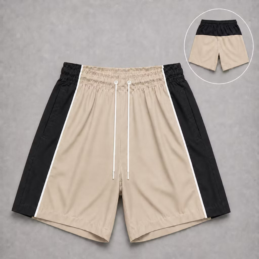 SHORTS ELASTANO  MASCULINO COM RECORTE