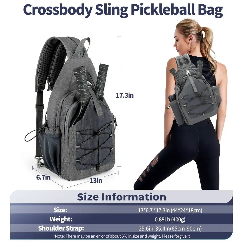 Mochila para Raquetes de Pickleball | Grande Capacidade com Gancho