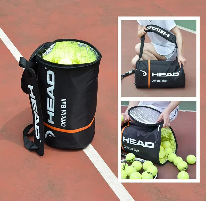Bolsa HEAD Tubo para Bolas de Tênis | Isolamento Térmico e Impermeável (70-100 Bolas)