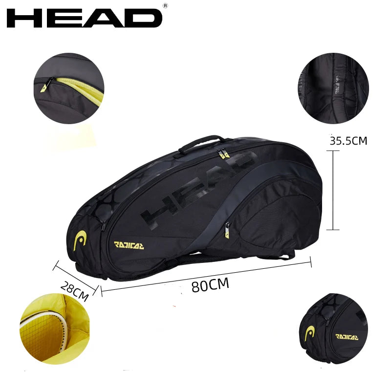 Mochila HEAD Radical 25º Aniversário Edição Limitada | 6 Raquetes de Tênis