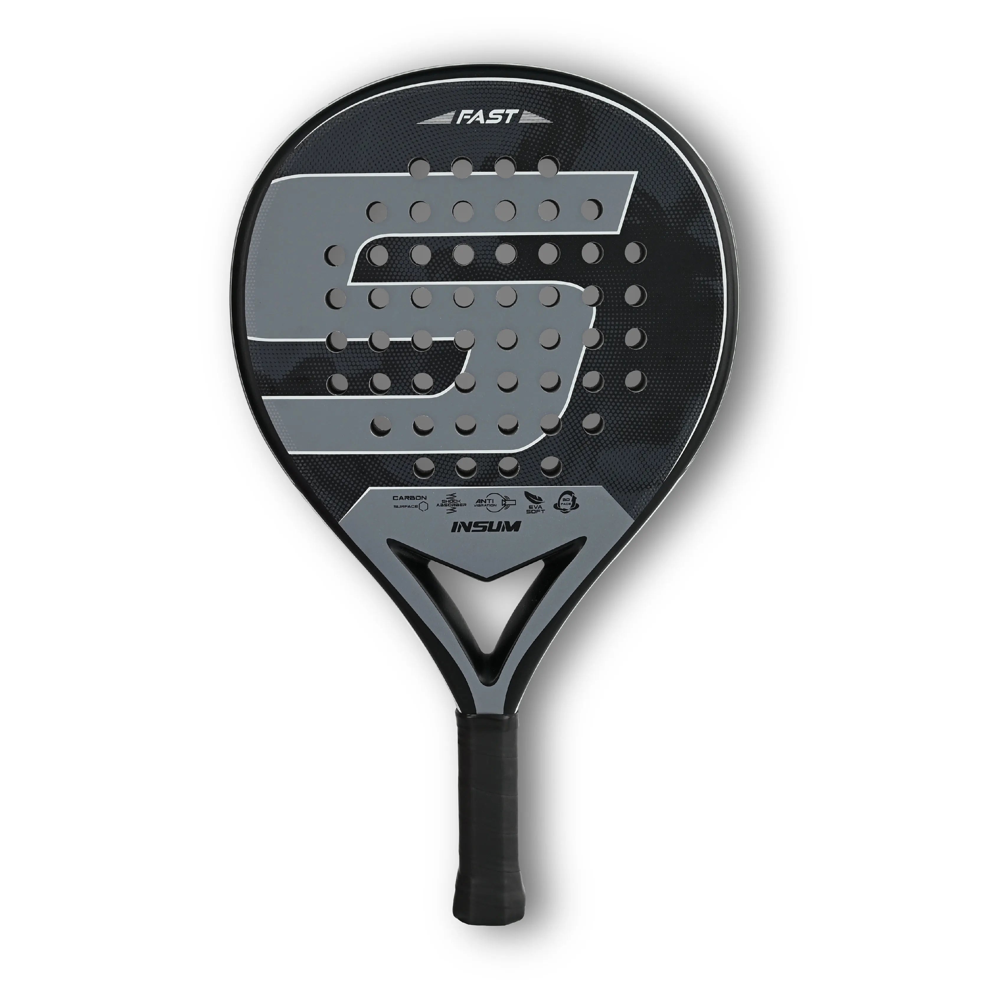 Raquete de Padel INSUM Carbon Fiber | EVA Memory Foam para Iniciantes e Avançados