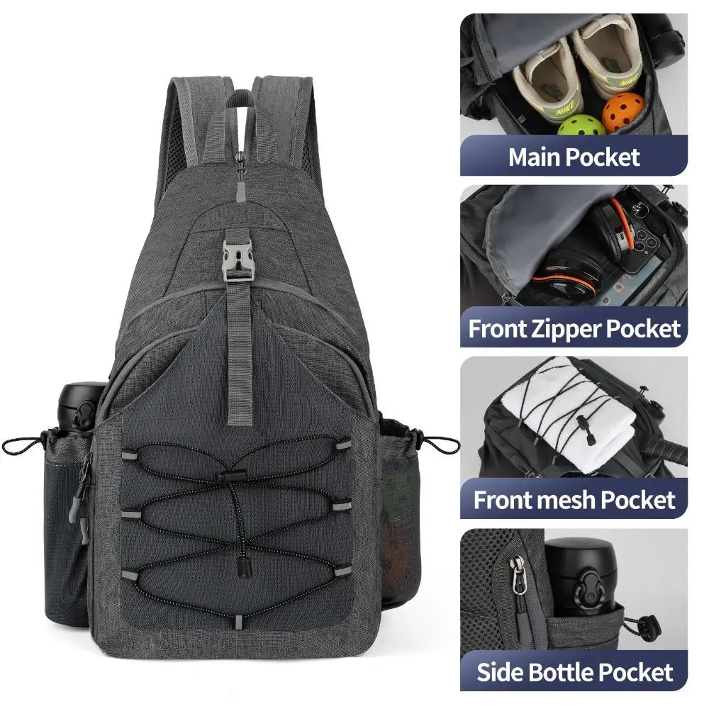 Mochila para Raquetes de Pickleball | Grande Capacidade com Gancho