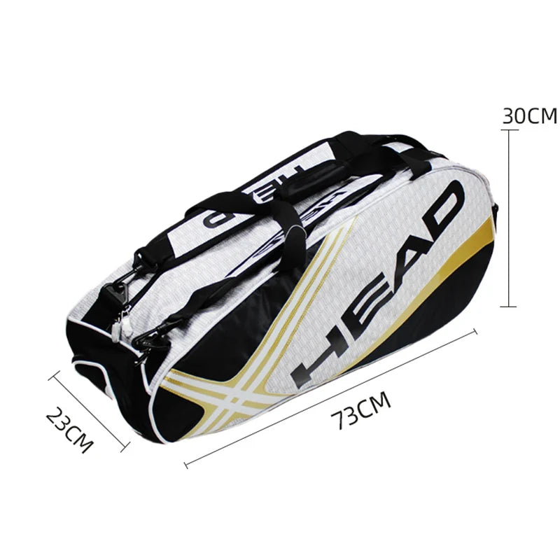 Mochila HEAD para 3-6 Raquetes | Tênis, Badminton e Squash com Compartimento de Calçado