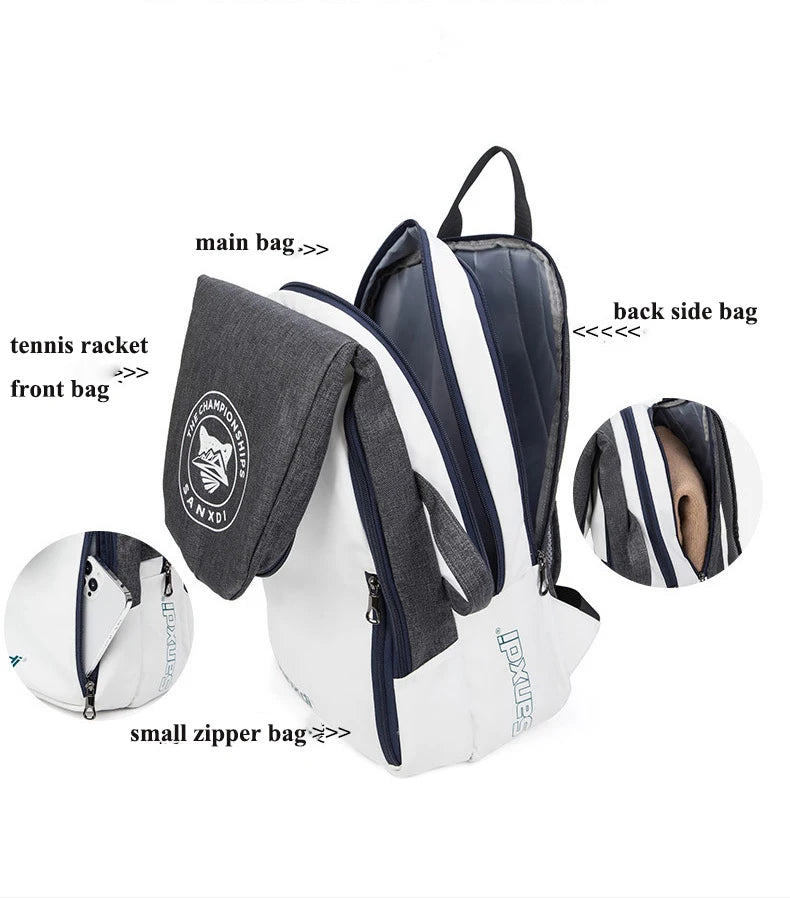 Mochila Impermeável Dobrável para Raquete | Tênis, Padel e Badminton