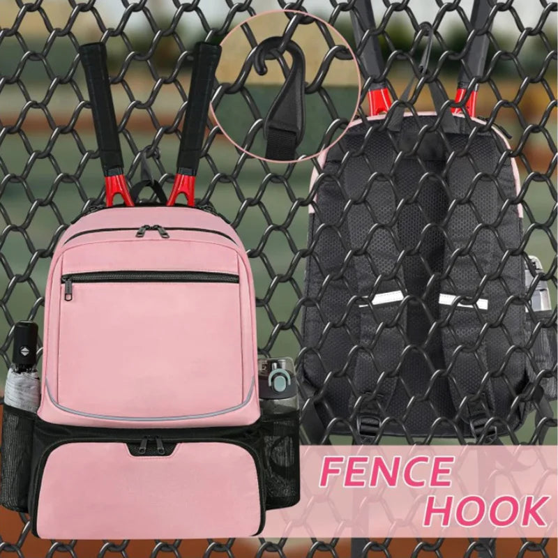 Mochila Profissional para Tênis | 1-2 Raquetes com Bolso para Calçado
