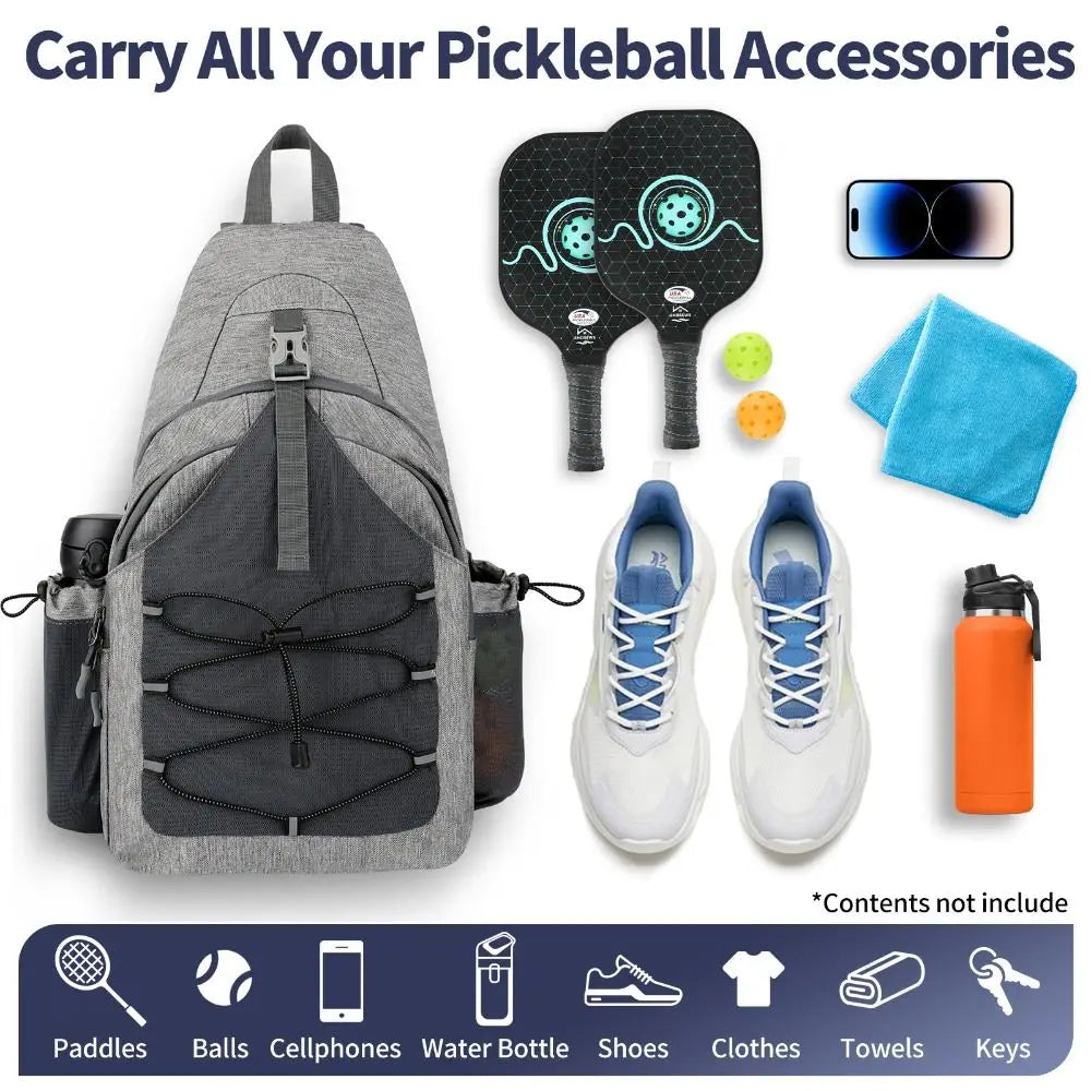Mochila para Raquetes de Pickleball | Grande Capacidade com Gancho