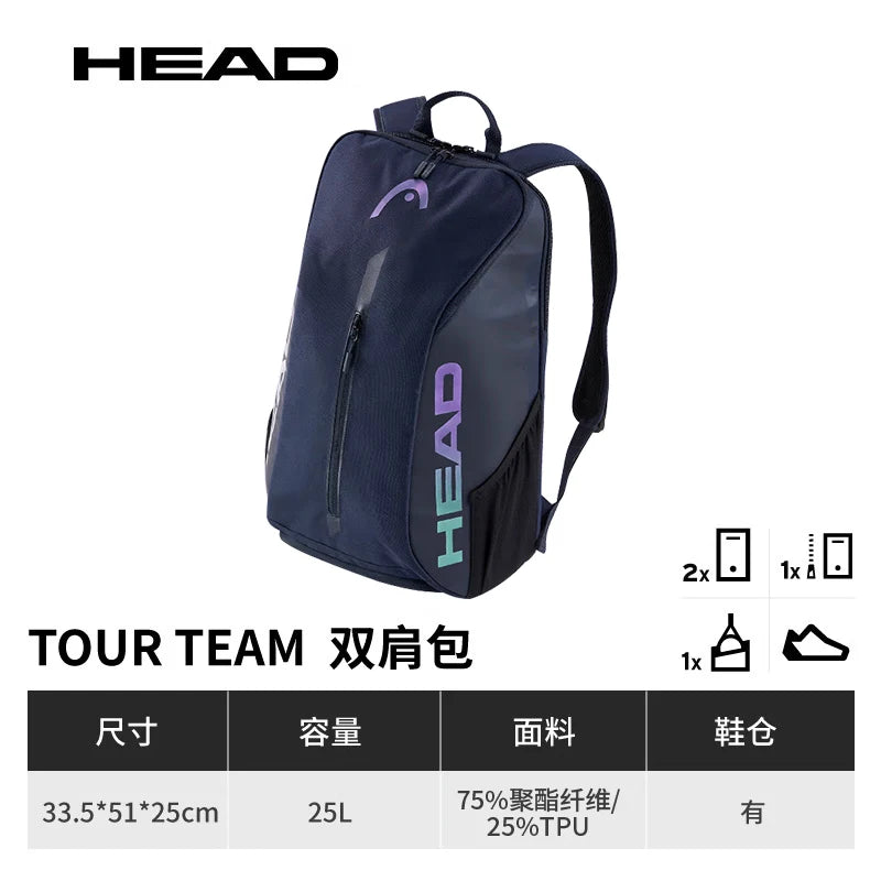 Mochila HEAD Tour Team 25L | Tênis e Padel com Espaço para Calçado