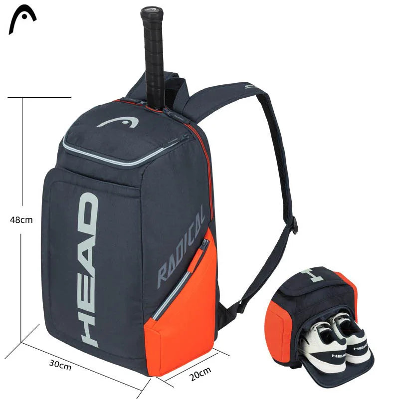 Mochila HEAD Radical Original para 2 Raquetes | Tênis e Padel Masculina e Feminina