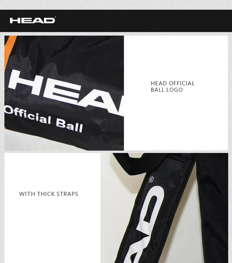Bolsa HEAD Tubo para Bolas de Tênis | Isolamento Térmico e Impermeável (70-100 Bolas)