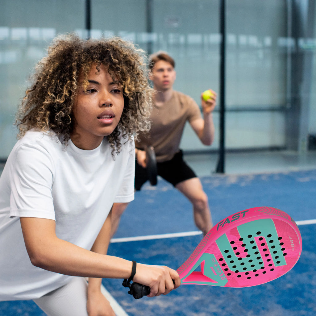 Raquete de Padel INSUM Carbon Fiber | EVA Memory Foam para Iniciantes e Avançados
