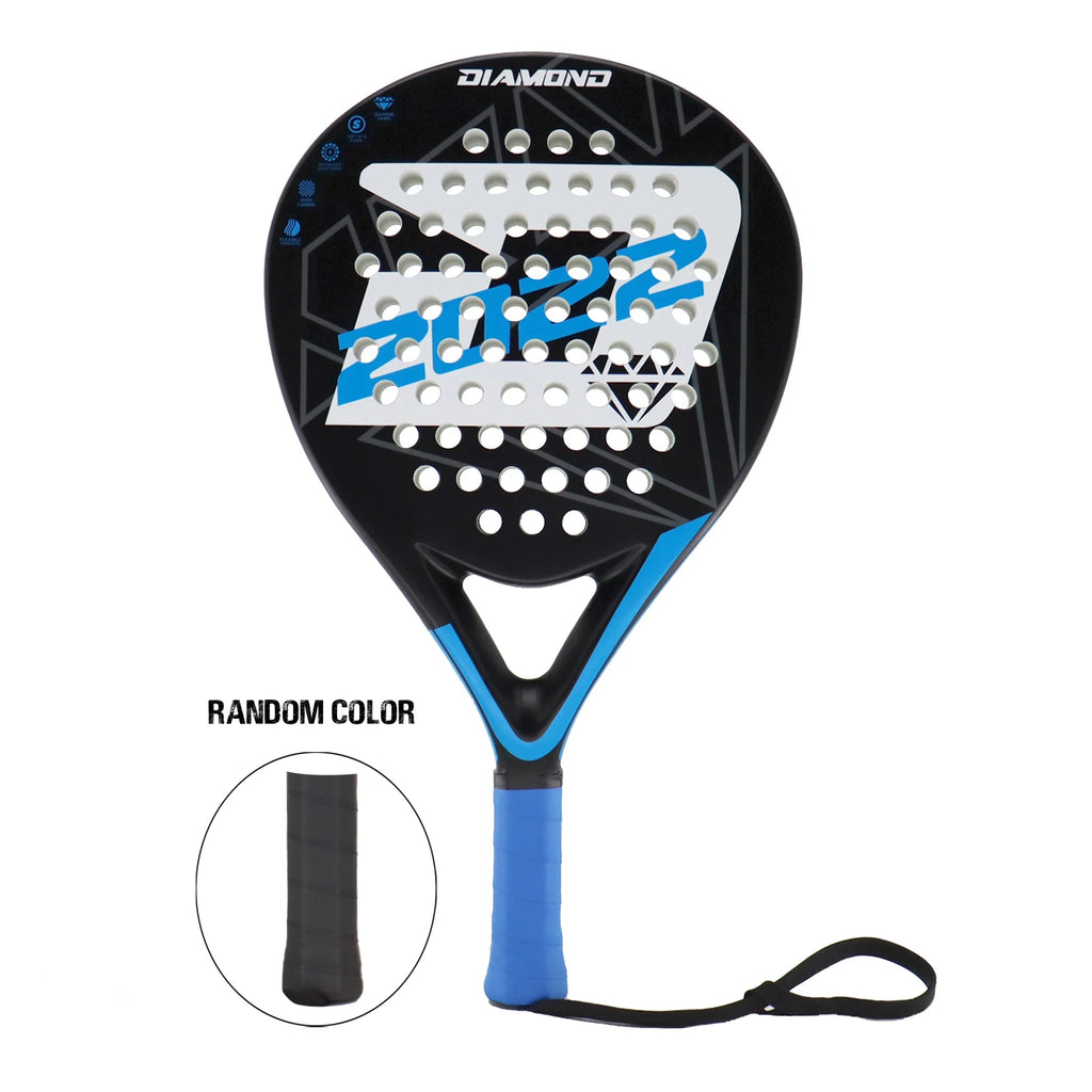 Raquete de Padel INSUM Carbon Fiber | Superfície EVA Macia Formato Diamante para Jogadores Avançados
