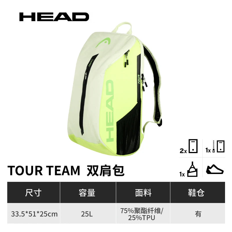 Mochila HEAD Tour Team 25L | Tênis e Padel com Espaço para Calçado
